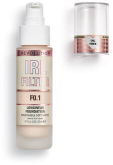 Makeup Revolution IRL Filter Longwear Foundation 23ml (Various Shades) - F0.1
