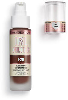 Makeup Revolution IRL Filter Longwear Foundation 23ml (Various Shades) - F20