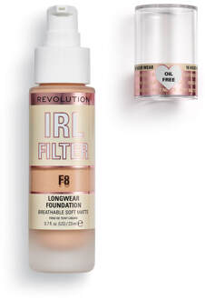 Makeup Revolution IRL Filter Longwear Foundation 23ml (Various Shades) - F8
