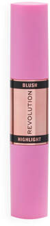 Makeup Revolution Revolution Blush & Highlight Stick - Coral Dew