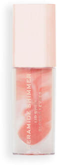 Makeup Revolution Revolution Festive Allure Ceramide Shimmer Lip Swirl 4.5ml (Various Shades) - Glitz Nude