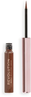 Makeup Revolution Revolution Super Flick Liquid Eyeliner 2.4ml (Various Shades) - Brown