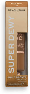 Makeup Revolution Superdewy Liquid Bronzer 15ml (Various Shades) - Medium to Tan