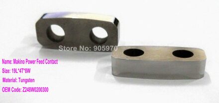Makino Power Feed Contact Noo6 (19L * 4 T * 8 W) voor CNC Machine