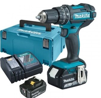 Makita 18 V Klopboor-/schroefmachine DHP482RFJ Klopboorschroevendraaier