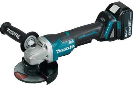 Makita DGA508RTJ 18 V Haakse slijper 125 mm