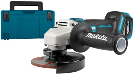 Makita DGA513ZJ accu-haakse slijper in Makpac 18V - Losse Body (geleverd zonder accu en lader)