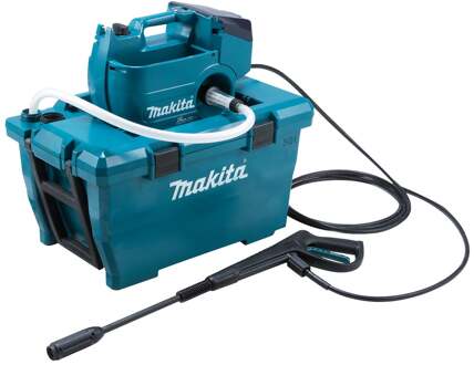 Makita DHW080PT2 | LXT | 2x18 V | Hogedrukreiniger | 80bar | 2 x 5.0 Ah accu + duo snellader | In koffer