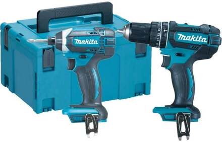 Makita DLX2131ZJ 18V combiset (Bodies) DHP482 accu klopboormachine + DTD152 slagschroevendraaier | zonder accu's en lader