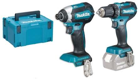 Makita DLX2289ZJ combiset (bodies) - DDF485 18v Boor- en schroefmachine + DTD153 Accu slagschroevendraaier | zonder accu's en lader