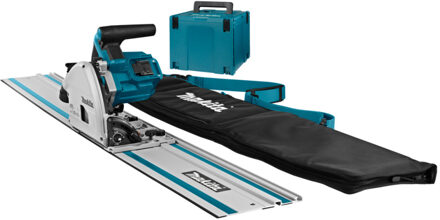 Makita DSP600ZJ2 Accu invalzaag LXT 2x18V - Geleiderail en tas - Zonder accu's en lader