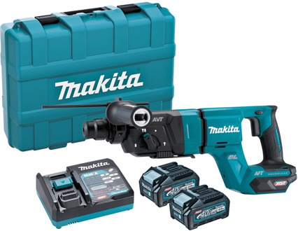 Makita HR007GM201 Accu Combihamer | 40 V Max | SDS-PLUS | 2 x 4,0 Ah accu + snellader | In kunststof koffer