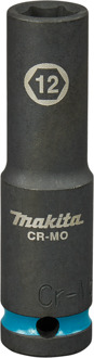 Makita Krachtdop Impact Black, 1/2 12mm lang - E-16433