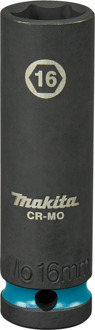 Makita Krachtdop Impact Black, 1/2 16mm lang - E-16461