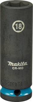 Makita Krachtdop Impact Black, 1/2 18mm lang - E-16483