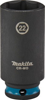 Makita Krachtdop Impact Black, 3/8 22mm lang - E-16396