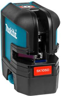 Makita Kruislijnlaserwaterpas 10,8 W rood 25 m blauw en zwart