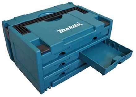 Makita MAKSTOR 3.6 M-box Systainer met 6 laden - 395x295x215 mm - P-84333