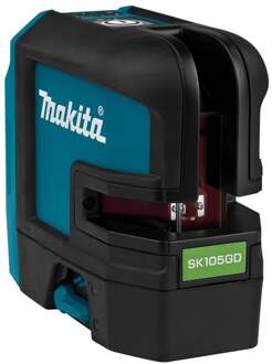 Makita SK105GDZ 10,8V Li-Ion accu kruislijnlaser body in tas - zelfnivellerend - groen - 35m