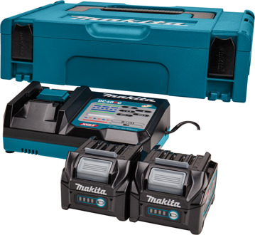 Makita Startset XGT DC40RC/2xBL4025 | 40V / 2,5Ah - 191V27-4