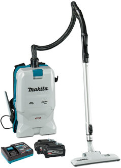 Makita VC011GU201 40 V Max Rugstofzuiger | Schoonmaak | Incl. 2x accu en snellader - VC011GU201