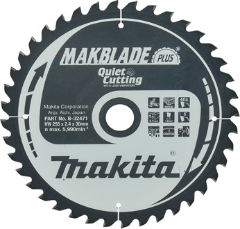 Makita Zaagblad Q C 255X30X2,4 40T 5G - B-32471