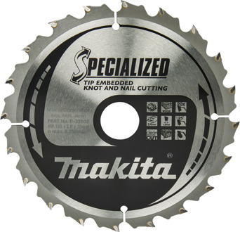 Makita Zaagblad Tipe 185X30X2,0 20T 25G - B-33102