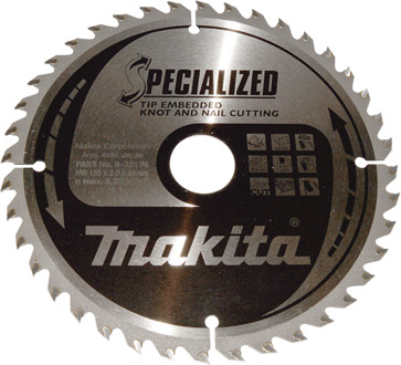 Makita Zaagblad | Tipe | 185x30x2,0 | 40T | 25 Graden - B-33174