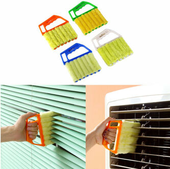 Makkelijk Schoon 7 Borstel Venetiaanse Blind Cleaner Duster Latten Wasbare Stof Cleaning