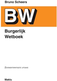 Maklu, Uitgever Burgerlijk Wetboek - Bruno Scheers