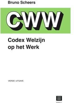 Maklu, Uitgever Codex Welzijn Op Het Werk - Bruno Scheers