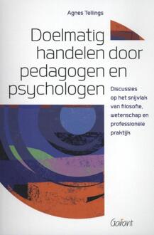 Maklu, Uitgever Doelmatig handelen voor pedagogen en psychologen - Boek Agnes Tellings (9044135414)