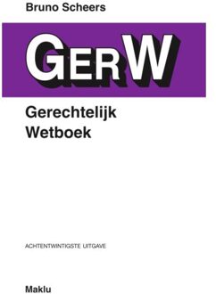 Maklu, Uitgever Gerechtelijk Wetboek - Bruno Scheers