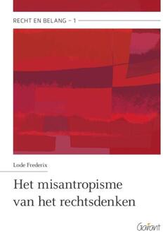 Maklu, Uitgever Het misantropisme van het rechtsdenken - (ISBN:9789044137545)