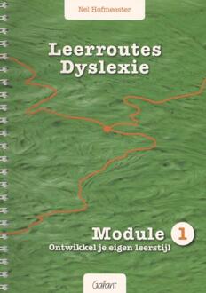 Maklu, Uitgever Leerroutes dyslexie / Module 1: ontwikkel je eigen leerstijl - Boek Nel Hofmeester (9044132032)