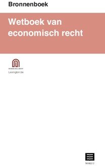 Maklu, Uitgever Wetboek van economisch recht (Bronnenboek)