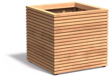 Malaga Rhombus 80x80x75 cm houten bloembak