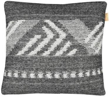 Malagoon Mochica Wool Sierkussen Decostripe - 45 x 45 cm Grijs