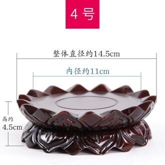 Malas Hout Boeddha Basis Massief Houten Guanyin Bodhisattva Lotus Zetel Boeddha Aanbidding Ronde Houten Ornamenten Wierookbrander Ba 11x4.5