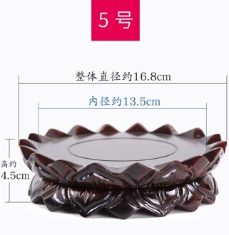 Malas Hout Boeddha Basis Massief Houten Guanyin Bodhisattva Lotus Zetel Boeddha Aanbidding Ronde Houten Ornamenten Wierookbrander Ba 13.5x4.5