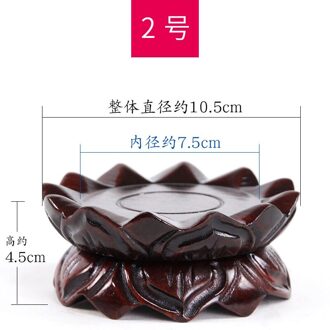 Malas Hout Boeddha Basis Massief Houten Guanyin Bodhisattva Lotus Zetel Boeddha Aanbidding Ronde Houten Ornamenten Wierookbrander Ba 7.5x4.5