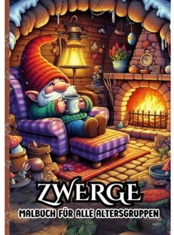 Malbuch Für Alle Altergruppen - Zwerge - Malbücher Für Erwachsene