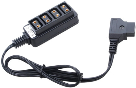 Male D-Tap B Type Power Dtap Tap To 4 Female P-Tap Ptap Hub Adapter Electric Splitter For Photography Power Accessories