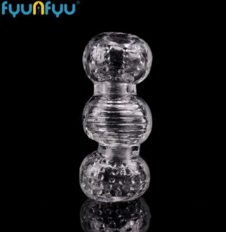 Male Masturbator Vagina Pussy Transparent Silicone Sex Toys for Men Work Out Endurance Exercise Sex Products Adult Toy