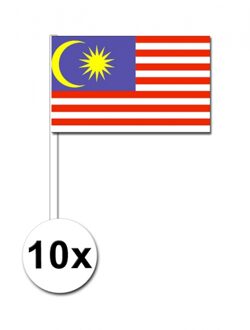 Maleisie zwaai vlaggetjes 10 stuks