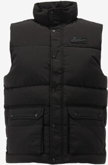 Malelions Bodywarmer Malelions Men Crinkle Padded V zwart - M;L