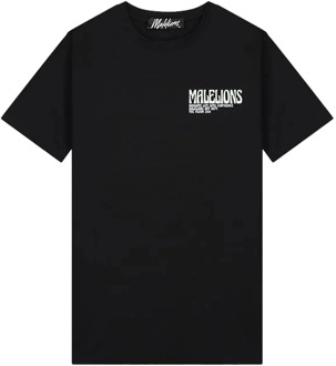 Malelions Boxer 2.0 t-shirt Zwart - S