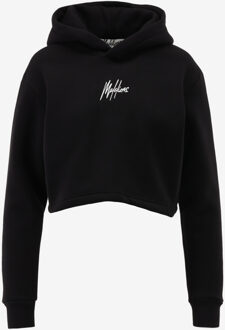 Malelions Hoodie AVENUE CROP HOODIE zwart - L;XL