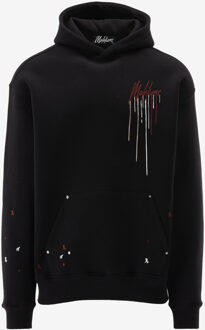 Malelions Hoodie OVERSIZED PAINTER HOODIE zwart - XS