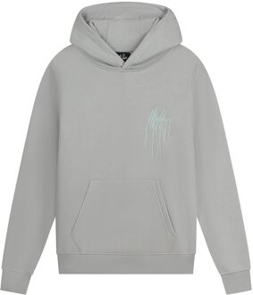 Malelions Hoodie Painter - Grijs / Licht blauw - Maat 140